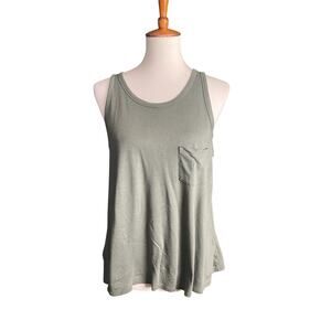 American Eagle Green Tank Top Women Size Medium Basic Casual Loose  Grunge Y2K